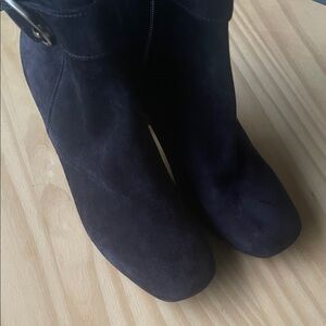 Donald J. Pliner Black Suede Ankle Booties